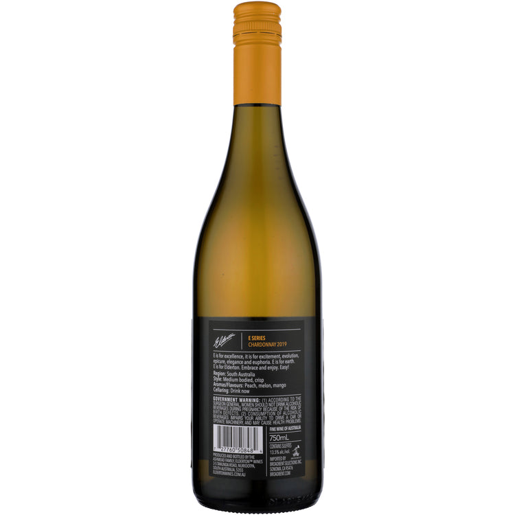 Elderton Chardonnay E Series Unoaked Barossa 2019 - 750ML
