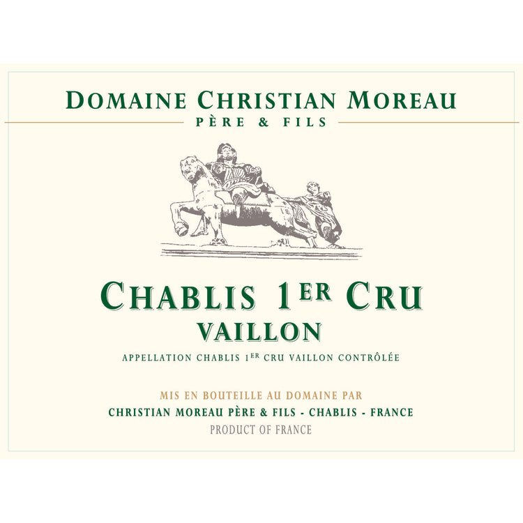 Christian Moreau Chablis Vaillons Premier Cru 2023 - 750ML
