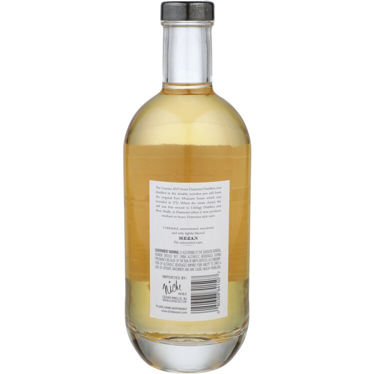 Mezan Aged Rum Single Distillery 2005 80 - 750ML
