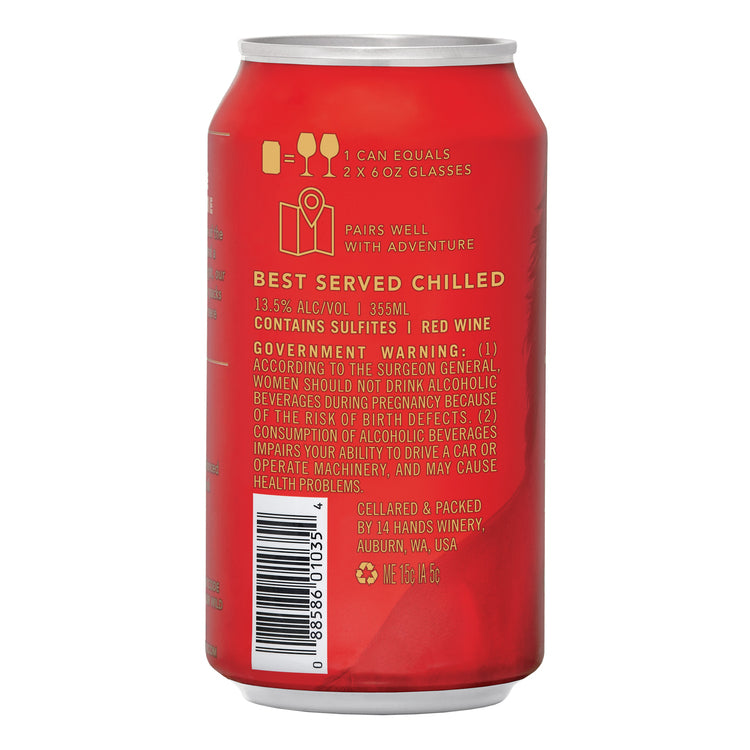 14 Hands Red Wine Hot To Trot Columbia Valley - 355ML