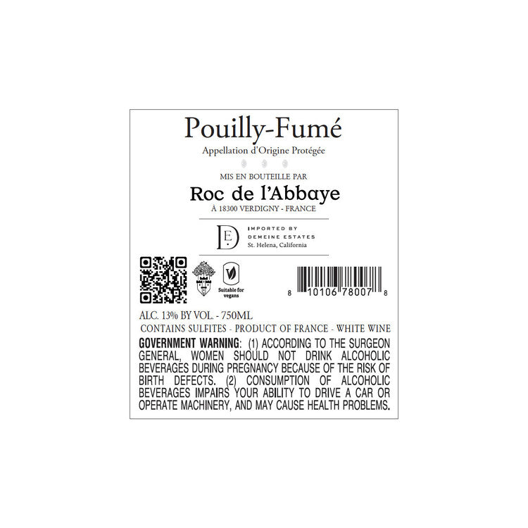 Roc De L'Abbaye Pouilly Fume 2023 - 750ML
