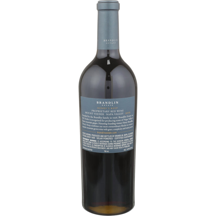 Brandlin Proprietary Red Wine Henry'S Keep Brandlin Vineyard Mount Vee - 750ML