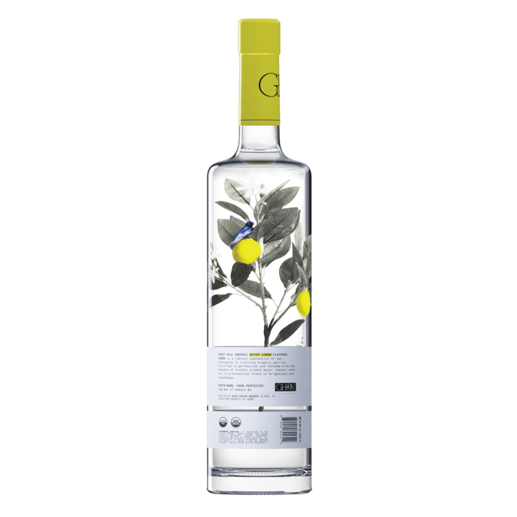 Ghost Hill Meyer Lemon Flavored Vodka Organic 80 - 750ML - Back
