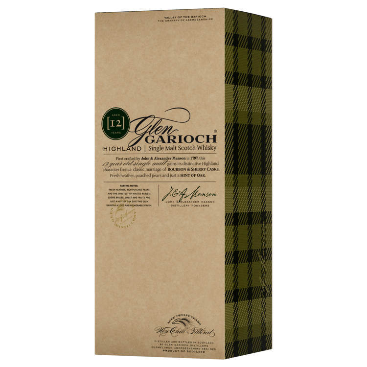 Glen Garioch Single Malt Scotch 12 Yr 96 - 750ML - Front Label