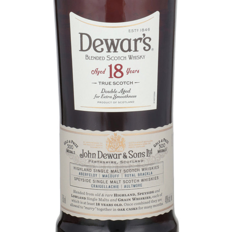 Dewar'S Blended Scotch The Vintage 18 Yr 80 W/ Gift Tin - 750ML