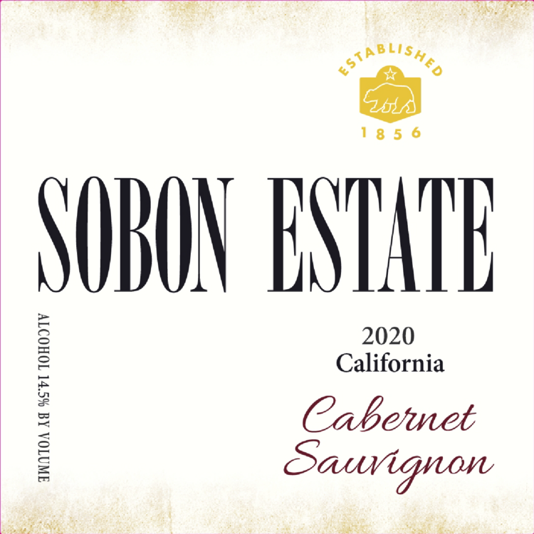 Sobon Estate Cabernet Sauvignon California 2020 - 750ML