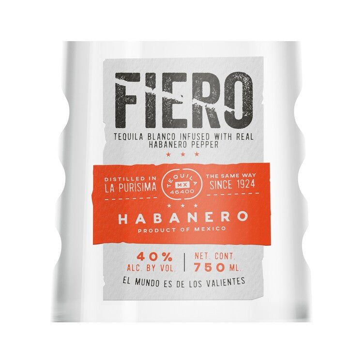 Fiero Tequila Blanco Infused With Habanero Pepper 80 - 750ML