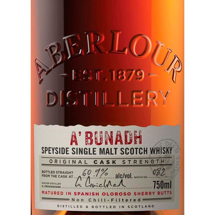 Aberlour Single Malt Scotch A'Bunadh Matured In Spanish Oloroso Sherry - 750ML