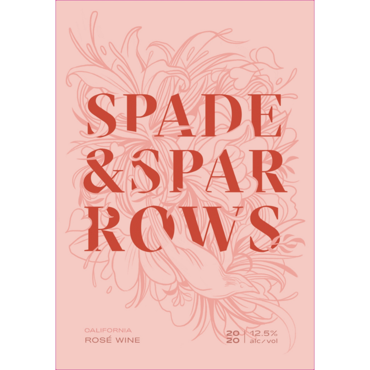 Spade & Sparrows Rose Wine California 2020 - 750ML