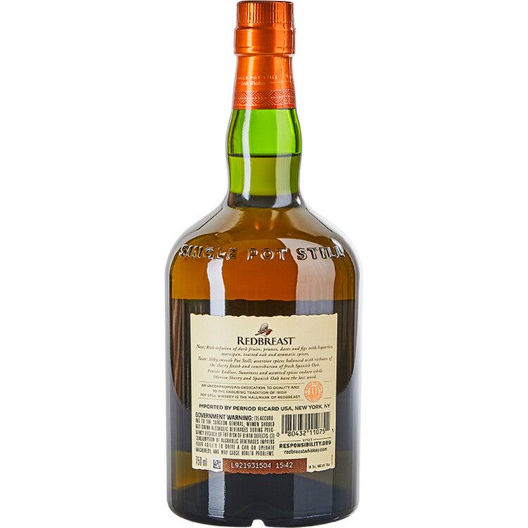 Redbreast Single Pot Still Irish Whiskey Sherry Finish Lustau Edition - 750ML
