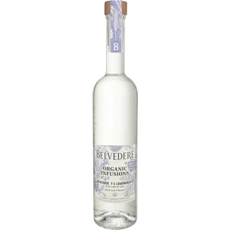 Belvedere Organic Infusions Blackberry & Lemongrass Flavored Vodka 80 - 750ML