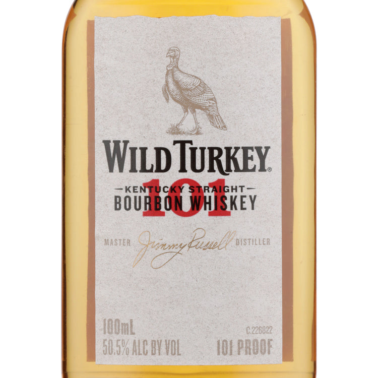 Wild Turkey Straight Bourbon 101 - 100ML - Front Label