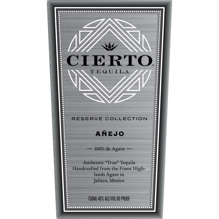 Cierto Tequila Reserve Collection Anejo 80 - 750ML
