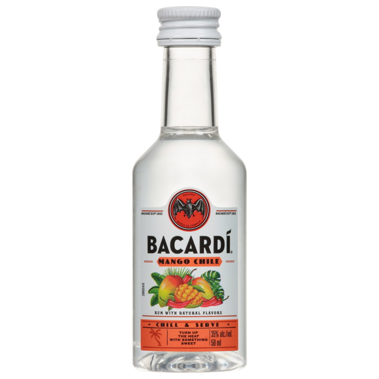 Bacardi Mango Chile Flavored Rum 70 Sleeve - 50ML