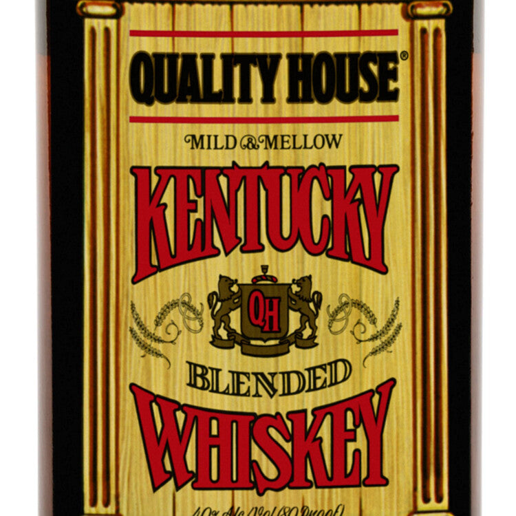 Quality House Blended Whiskey 80 - 1.0L - Front Label