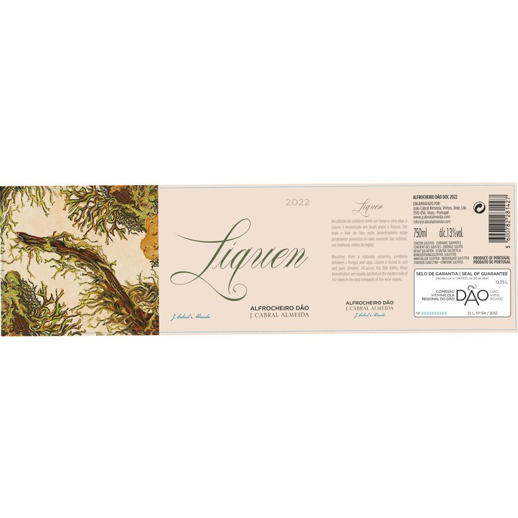 J. Cabral Almeida Dao Tinto Liquen Alfrocheiro 2022 - 750ML - Front Label