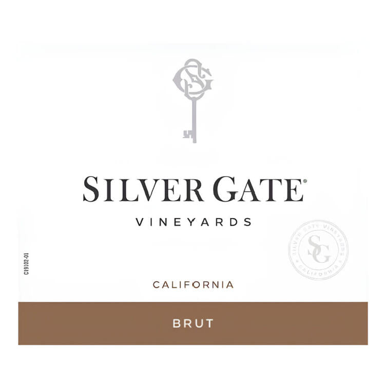 Silver Gate Vineyards Brut Spain - 750ML - Front Label