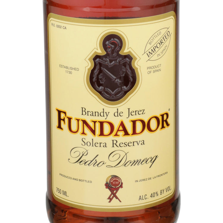 Fundador Brandy De Jerez Solera Reserva Sherry Cask 80 - 750ML - Front Label