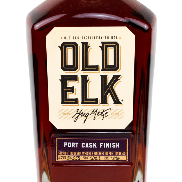 Old Elk Bourbon Port Cask Finish 5 Year 108.1 - 750ML - Front Label