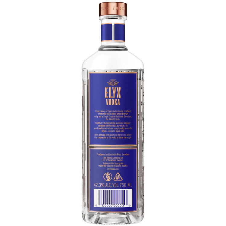Absolut Vodka Elyx 84.6 - 750ML
