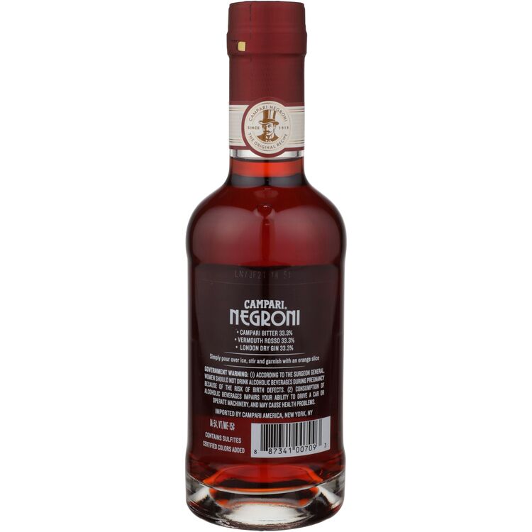 Campari Negroni Cocktail Ricetta Originale 52 - 375ML