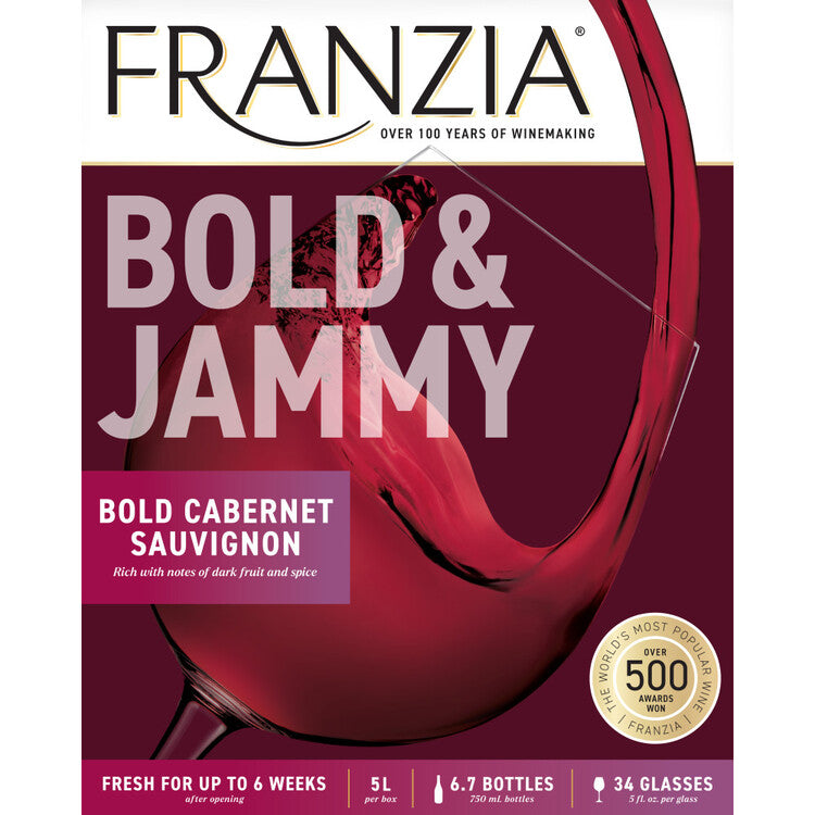 Franzia Cabernet Sauvignon Bold & Jammy Bold Blends Chile - 5.0L