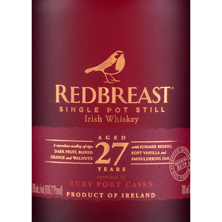 Redbreast Single Pot Still Irish Whiskey 27 Yr 109.2 - 750ML