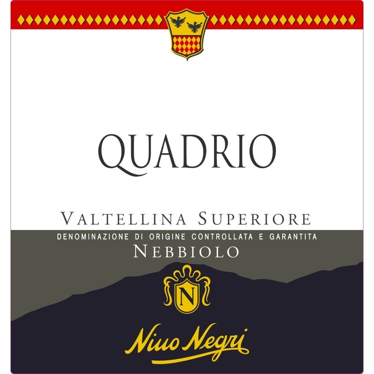 Nino Negri Valtellina Superiore Quadrio 2021 - 750ML - Front Label