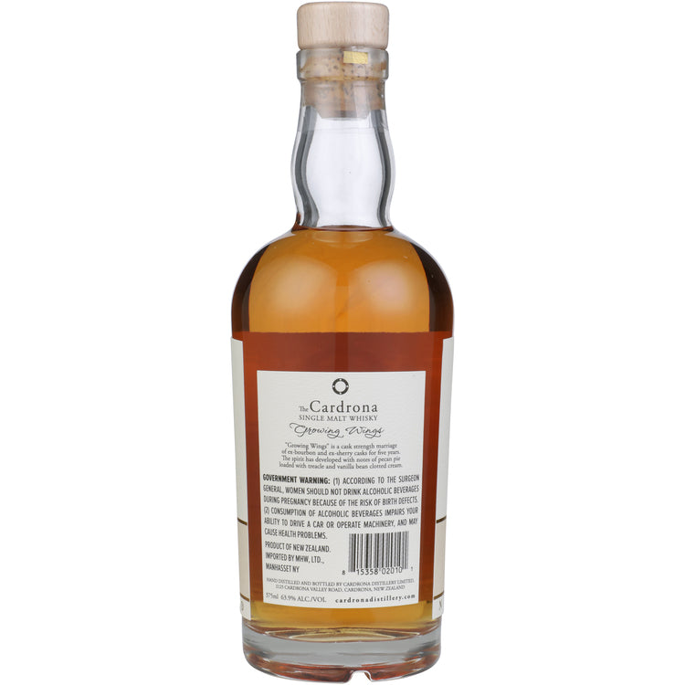 Cardrona Single Malt Whisky Growing Wings 5 Yr 127.8 - 375ML