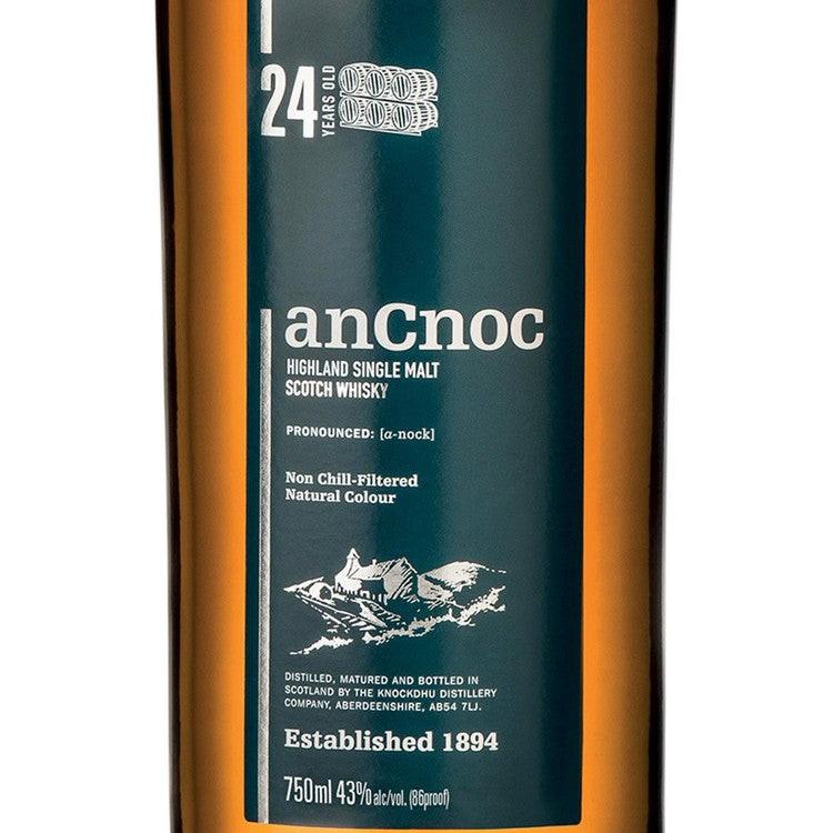 Ancnoc Single Malt Scotch 24 Yr 92 - 750ML