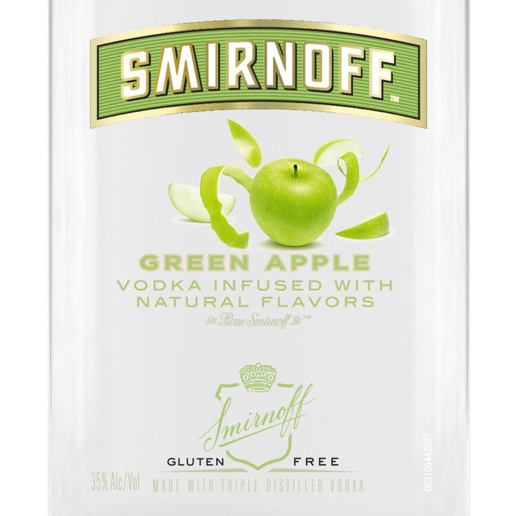 Smirnoff Vodka Green Apple Flavored 60 Flask - 375ML
