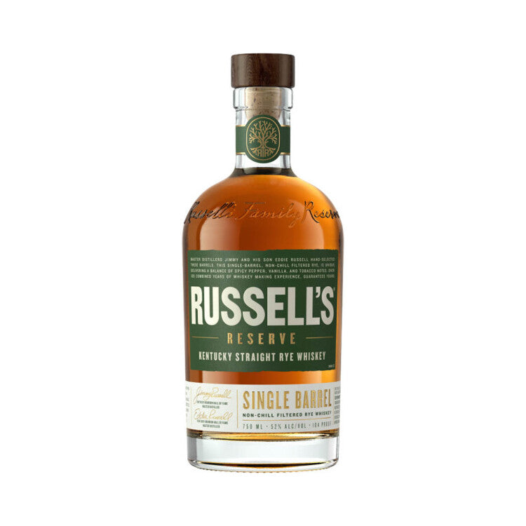 Russell'S Reserve Straight Rye Whiskey Single Barrel 104 - 750ML