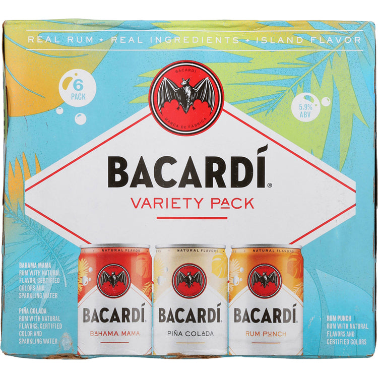 Bacardi Cocktail Combo 2 Each Rum Punch 11.8, Bahama Mama 11.8 & Pina - 355ML