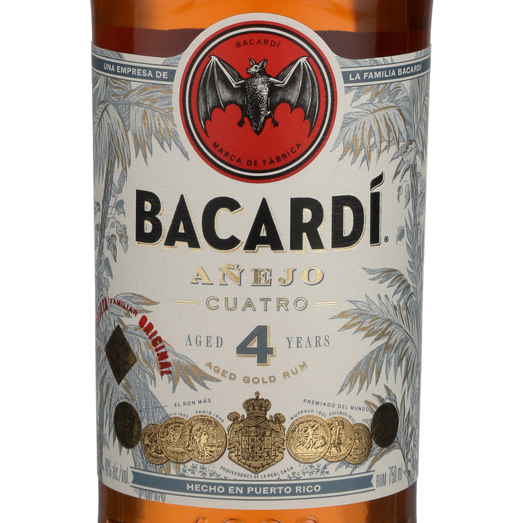 Bacardi Aged Rum Anejo Cuatro 4 Yr 80 - 750ML