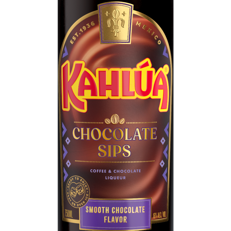 Kahlua Coffee Liqueur Chocolate Sips 32 - 750ML - Front Label