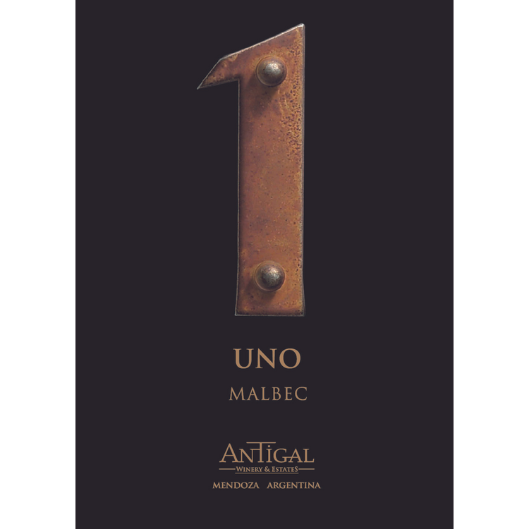 Antigal Malbec Uno Mendoza White Canister - 750ML - Front Label