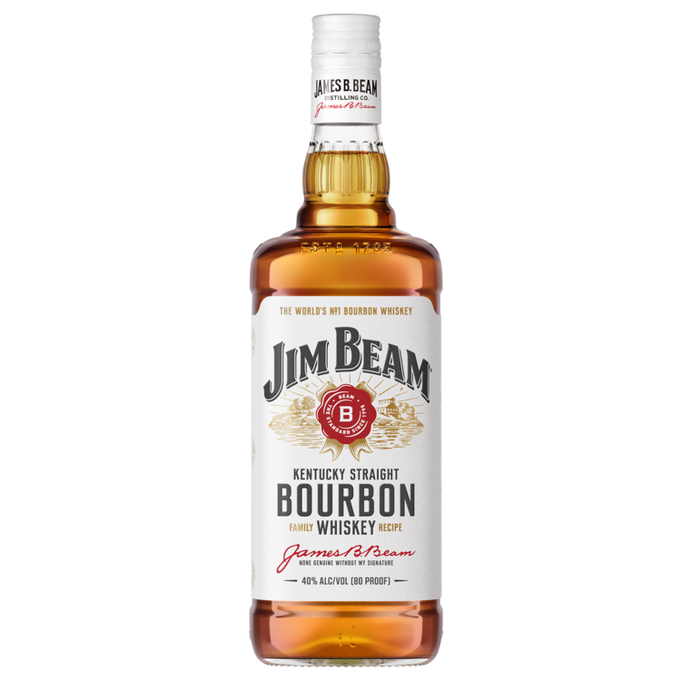 Jim Beam Straight Bourbon White Label 80 - 1.0L
