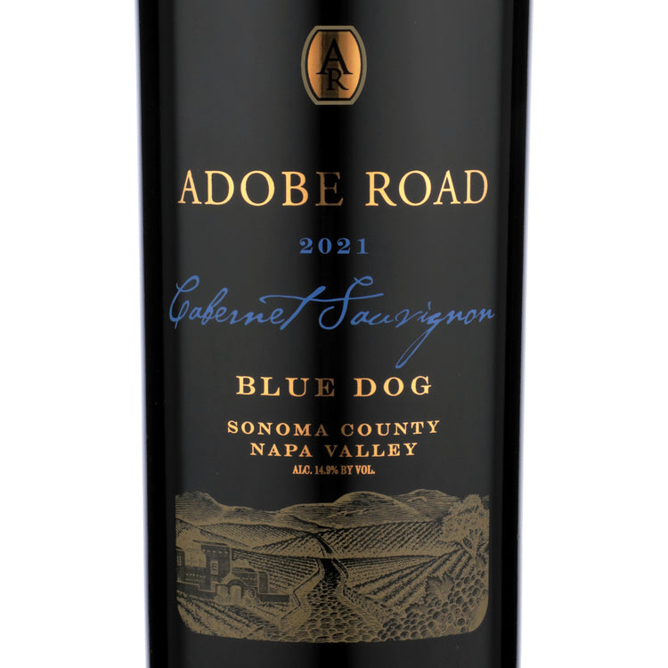 Adobe Road Cabernet Sauvignon Blue Dog Napa & Sonoma Counties 2021 - 750ML