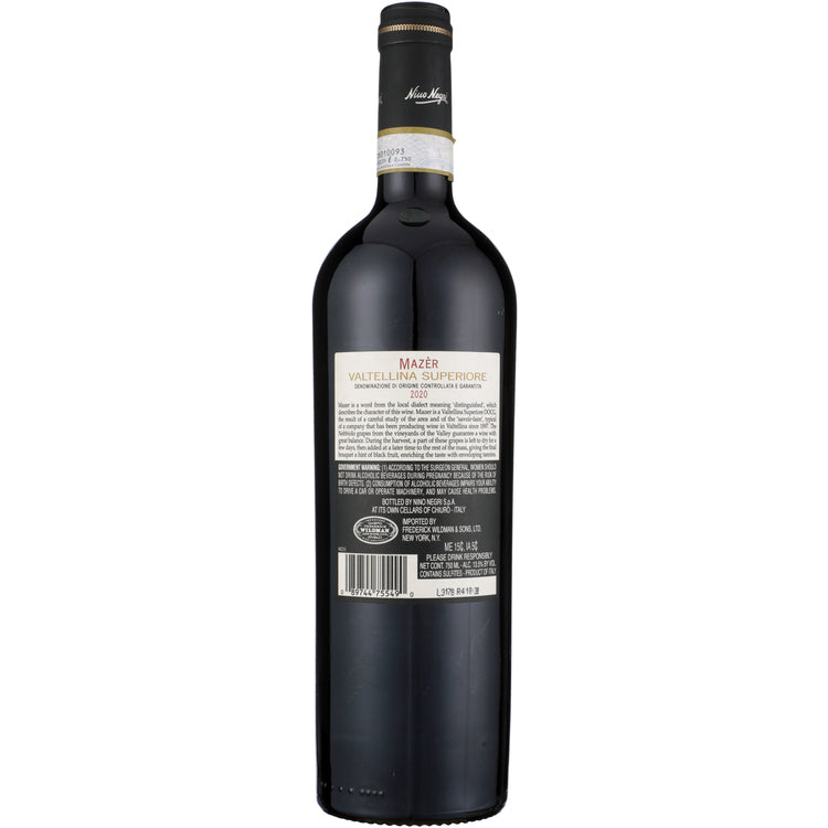 Nino Negri Valtellina Superiore Mazer 2021 - 750ML