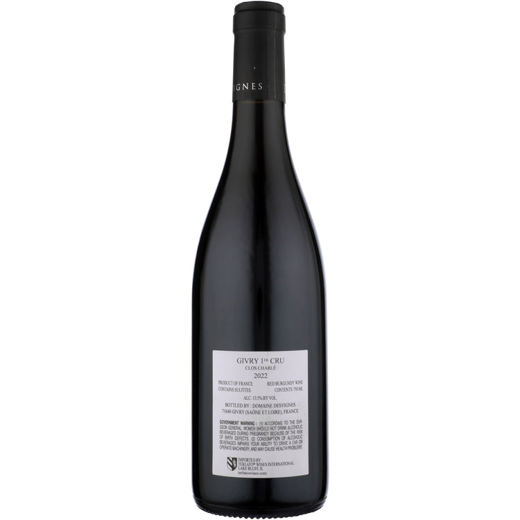 Domaine Desvignes Givry Clos Charle Premier Cru 2022 - 750ML