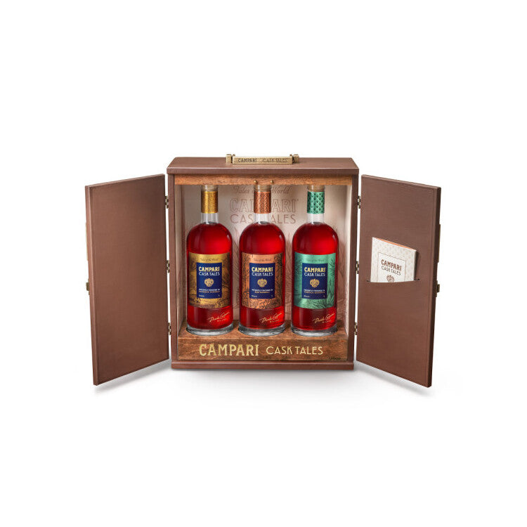 Campari Cask Tales Trio Liqueur Combo 1 Each Rum Barrel 50, Bourbon Ba - 1.0L - Front