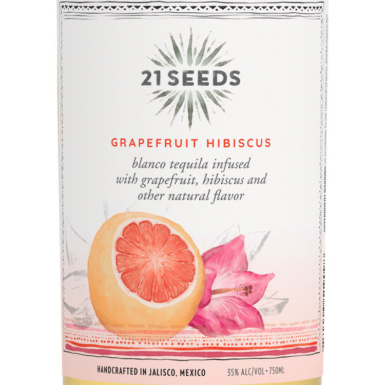 21 Seeds Grapefruit Hibiscus Infused Blanco Tequila 70 - 750ML