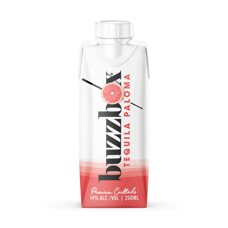 Buzzbox Tequila Paloma Cocktail 24 - 250ML - Front