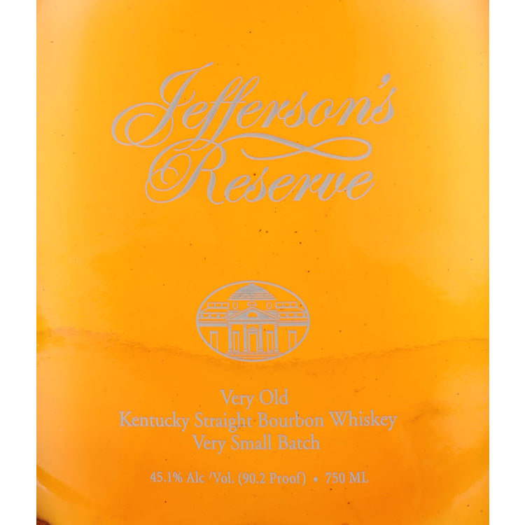 JEFFERSON'S Jefferson's Straight Bourbon Reserve 90.2 - Front Label