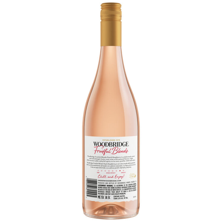 Woodbridge Fruitful Blends Peach Raspberry Rose - 750ML