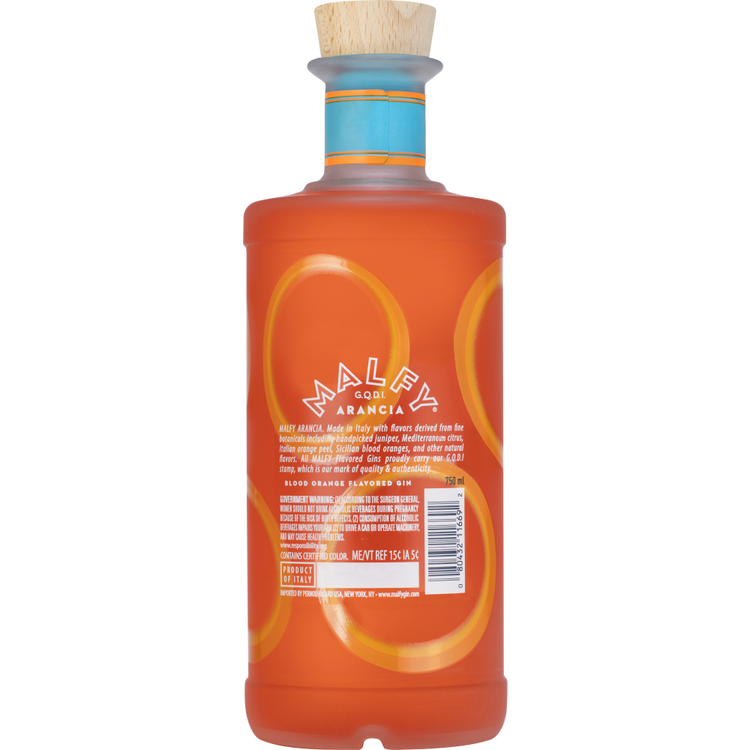 Malfy Sicilian Blood Orange Flavored Gin Con Arancia 82 - 750ML
