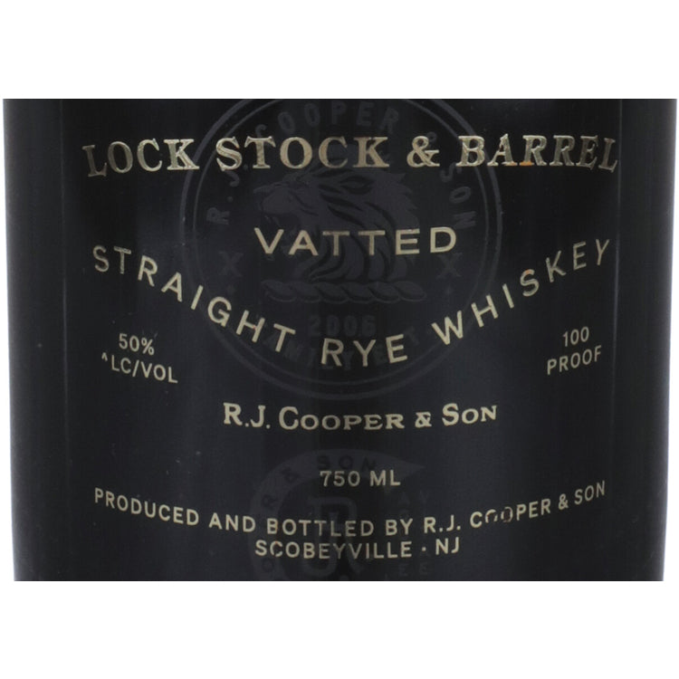 Lock Stock & Barrel Straight Rye Whiskey Vatted Batch 2022-1 100 - 750ML
