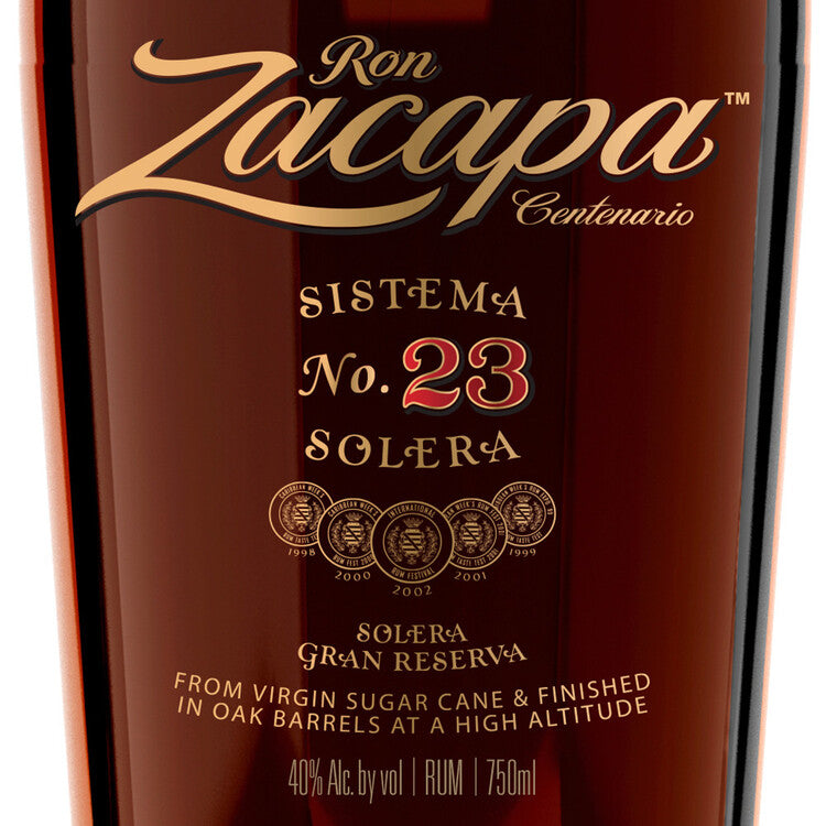 Ron Zacapa Aged Rum Centenario Solera Gran Reserva No. 23 23 Yr 80 - 750ML