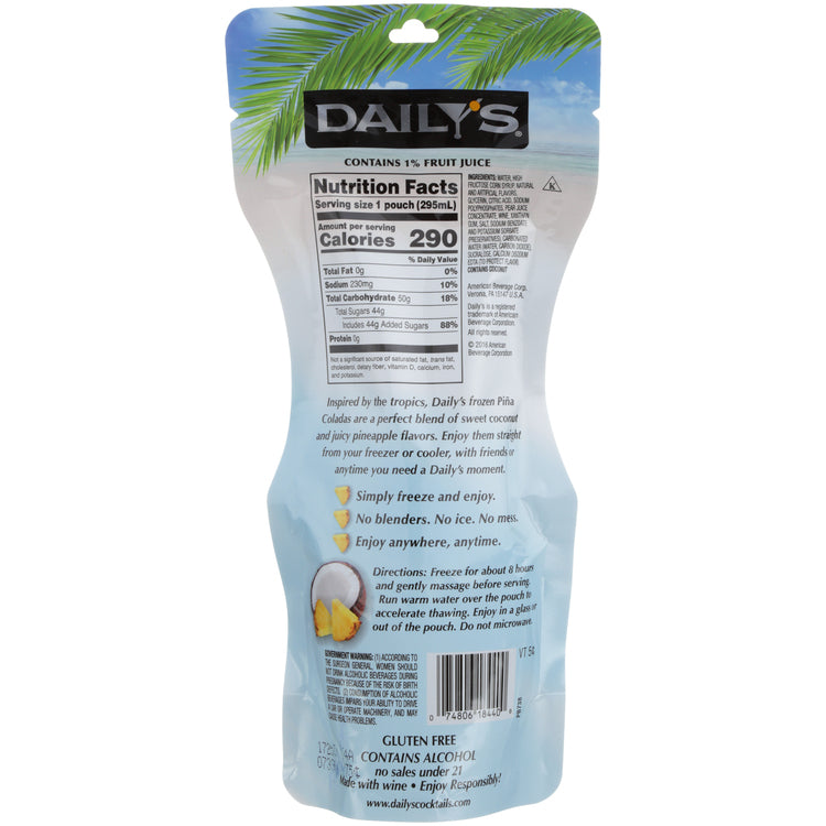 Daily'S Pina Colada Wine Based Cocktail - 10 Z