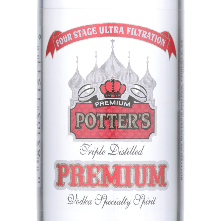 Potter's Vodka 80 - 50ML - Front Label
